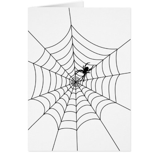 Spider Web Greeting Card