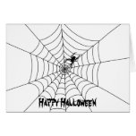 Spider Web Halloween Greeting Card- Blank