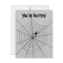Spider Web Invitation- Blank