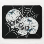 Spider Web Skulls mousepads