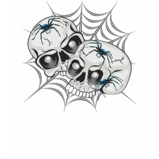 Spider Web Skulls shirt