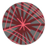 Spider Web Spiderweb Exotic Design Round Sticker