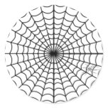 Spider web sticker