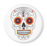 Spider Web Sugar Skull Magnet