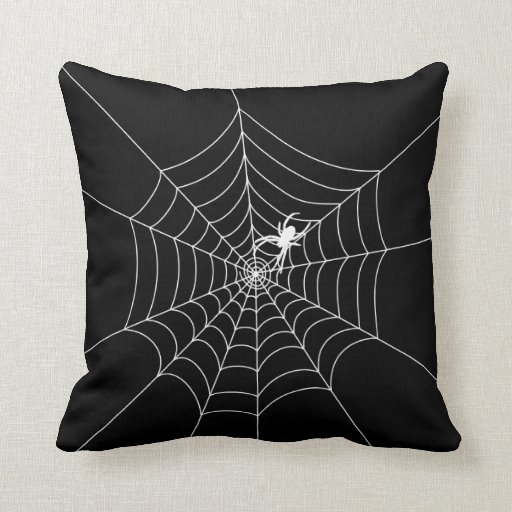Spider Web Throw Pillow Zazzle