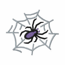 Spider with web embroidered shirts by ZazzleEmbroidery Spider with web embroidered shirts