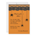 Spiders and Lace invitations