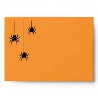 Spiders and Lace Invitation Envelope zazzle_envelope