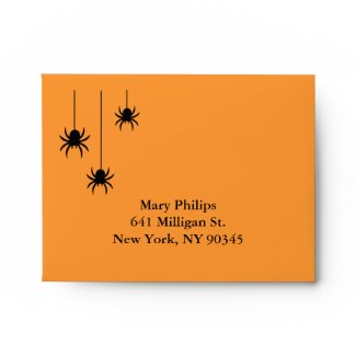 Spiders and Lace RSVP Envelope zazzle_envelope