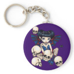 "Spiders and Skulls" Keychain