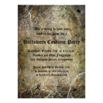 Spiders and Webs Halloween Party invitation
