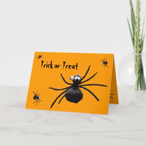 Spiders Halloween card