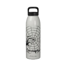 Spiders Web Just Add Name Reusable Water Bottle