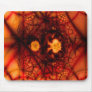 Spiders Web with Orange Background Mouse Pad