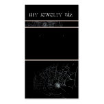 Spiderweb Earring Cards Business Card Template
