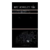 Spiderweb Earring Cards Business Card Template