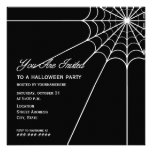 Spiderweb Halloween Party Invitation