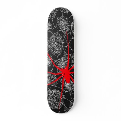 spiderwebz. skateboards by machinista