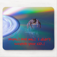 Spidy que rasguña el CD Tapete De Raton