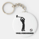 Spielverderber fußball soccer keychain