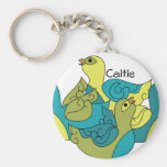 Spiffy Four Birds Keychain