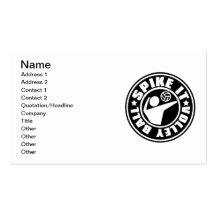 Spike_It_Volleyball Business Card Template