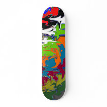 Spiky and Colorful Skateboard by JKdesigns Spiky and Colorful Skateboard
