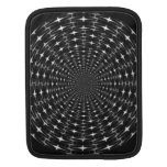 Spiky Black and Gray Shell Inverted Seamless Round Ipad Sleeve