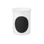 Spiky Black and Gray Shell Inverted Seamless Round Pitcher