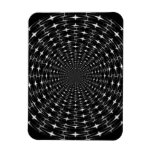 Spiky Black and Gray Shell Inverted Seamless Round Flexible Magnets