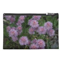 Spiky Purple Flowers Travel Accessories Bags