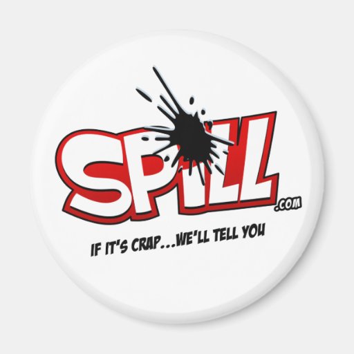 Spill Logo Button Refrigerator Magnet