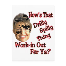 spill spill spill postcard