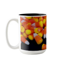 Spilled Candy Corn Mug (black inside) by estjohn Spilled Candy Corn Mug (black inside)