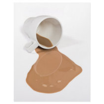 Spilled chocolate milk personalized letterhead