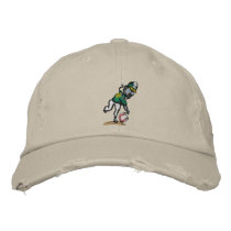 Spin Doctor Embroidered Distressed Cap Embroidered Baseball Caps