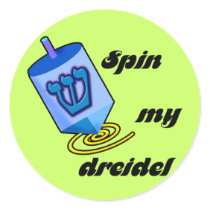 Spin My Dreidel Stickers stickers