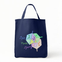 Spin Spin Dreidels Dark Bags