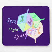 Spin Spin Dreidels Mousepad mousepads