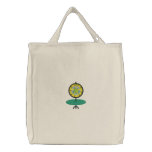 Spin That Wheel Embroidered Tote Bag