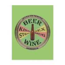 Spin The Beer Bottle Postcards