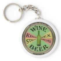 Spin The Wine Bottle Key Chains