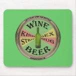 Spin The Wine Bottle Mouse Pads