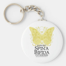 Spina Bifida Butterfly Key Chains