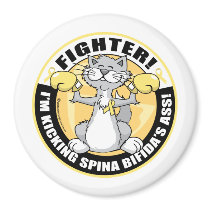 Spina Bifida Cat Fighter Magnet