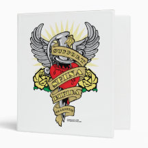 Spina Bifida Dagger Vinyl Binder