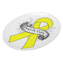 Spina Bifida Find A Cure Ribbon Plate