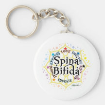 Spina Bifida Lotus Keychains