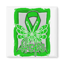 Spinal Cord Injury Hope Butterfly Refrigerator Magnets