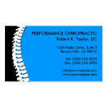 Spine Cutout Chiropractic Business Cards